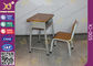 小学校のために置かれる耐火性にする金属フレーム学生の机および椅子 サプライヤー